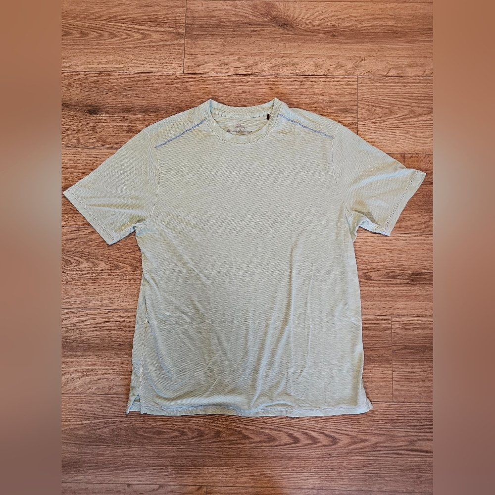 Tommy Bahama Mint Green Short Sleeve Tee, Size Large